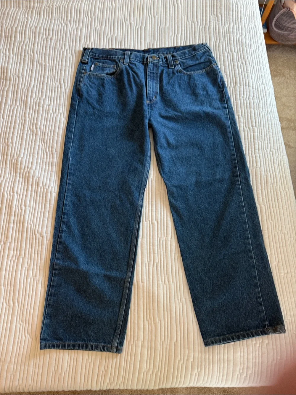 Carhartt Men’s Indigo Straight-Leg Jeans W40 L30
